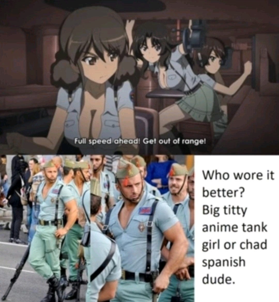 Girls un panzer is not bad - meme