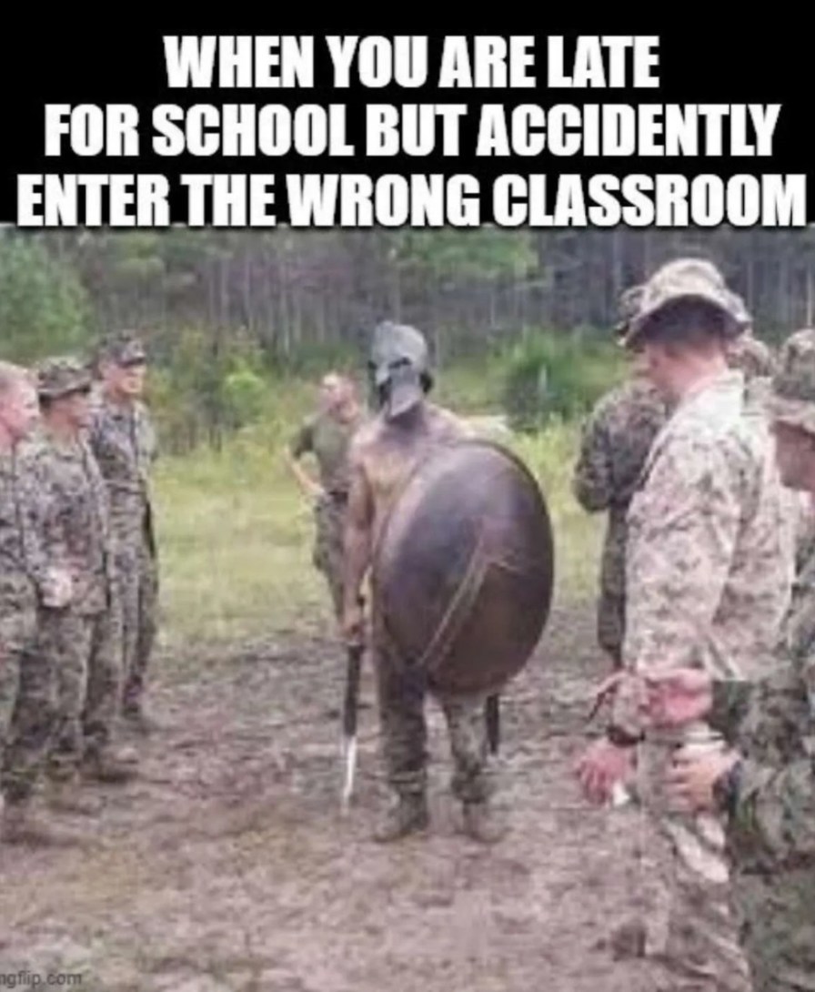 Wrong class! - meme