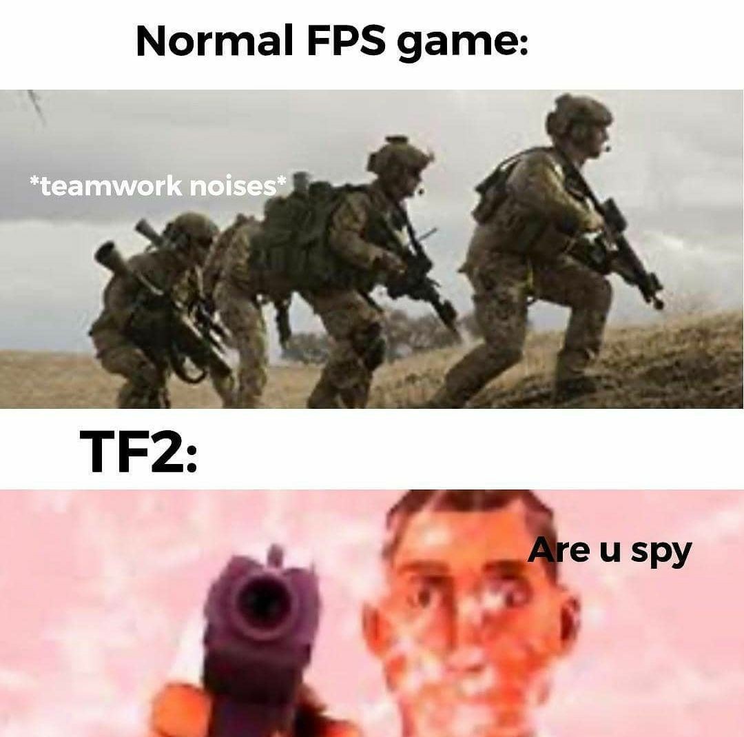 The freakin pyro is a spy - meme
