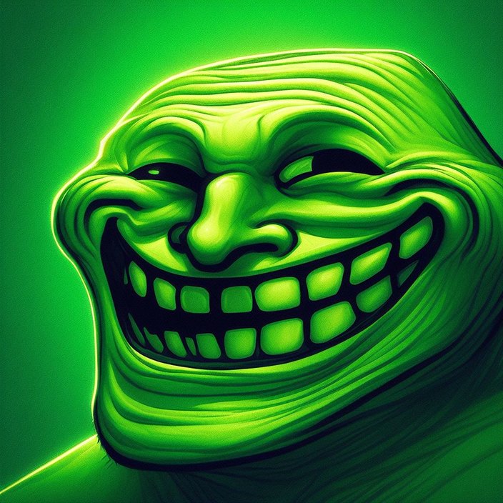 Mega troll verde - meme