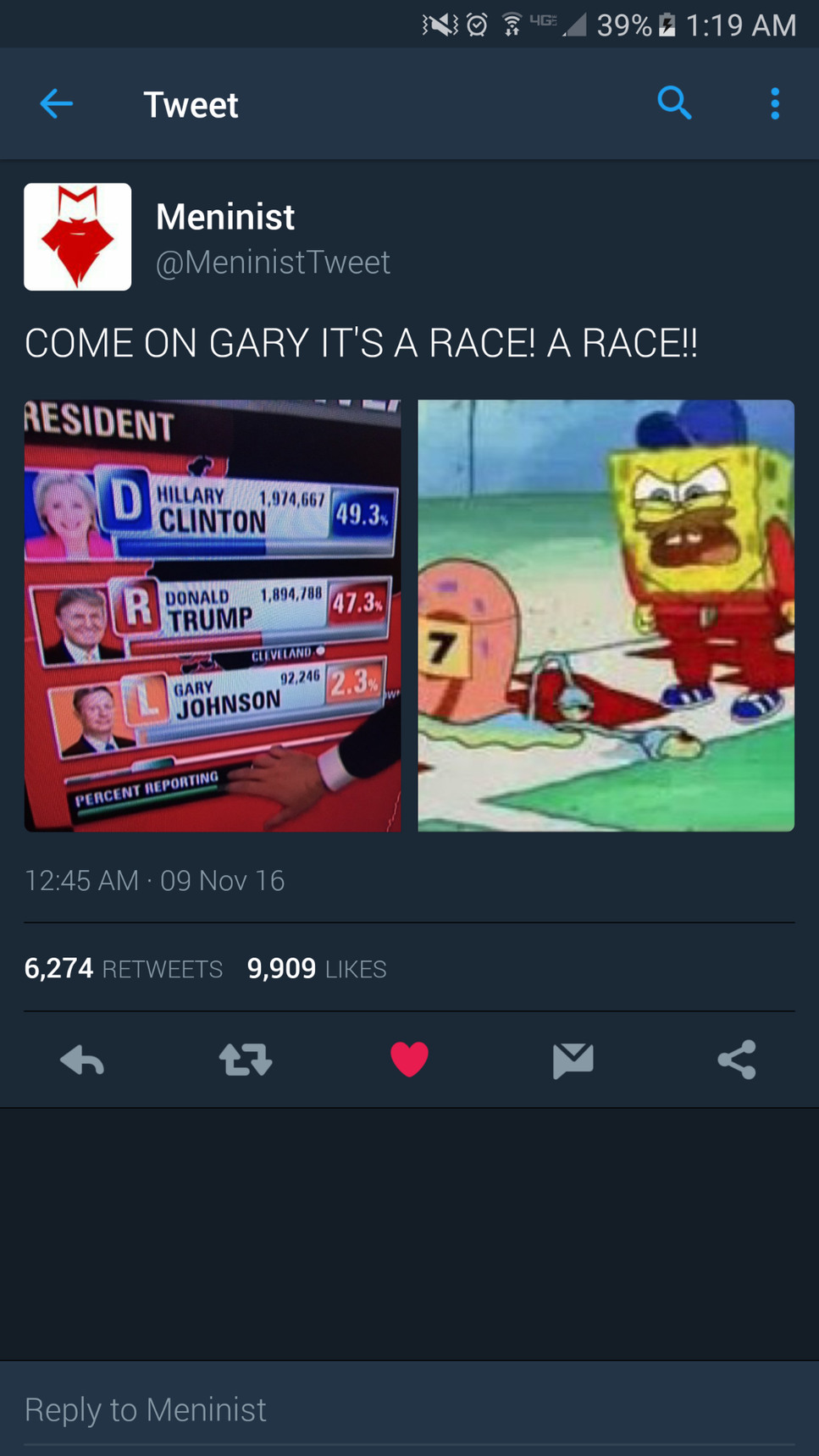 IT'S A RACE GARRY!! - meme