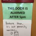 Alarmed Door