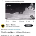 Russian civilian ships be wild