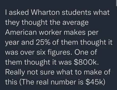 average American wage - meme