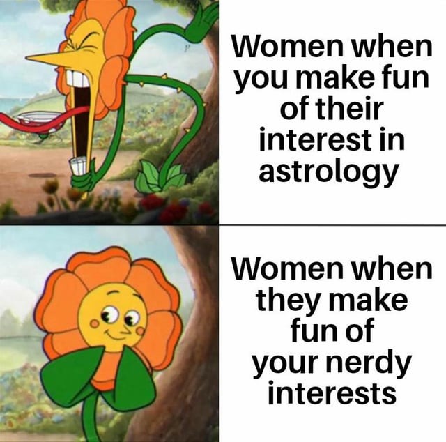 Astrology vs nerdy interest - meme