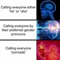 Hello Comrades