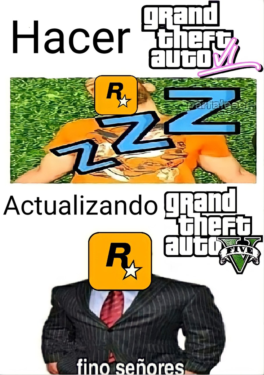 Rockstar y el GTA 6 - meme