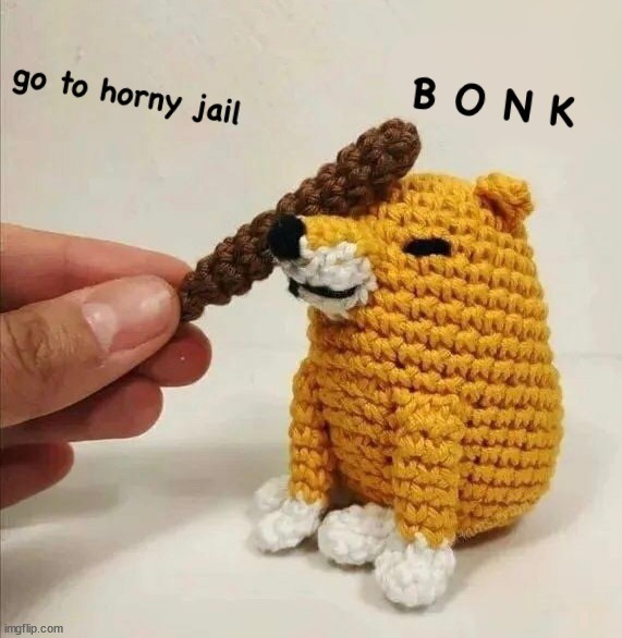Go to horny jail - meme