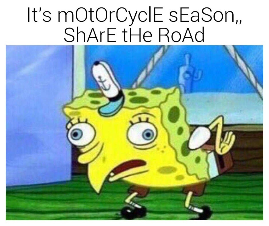 Share the road - meme