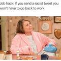 Roseanne's job hack: send a racist tweet and you won't have to work