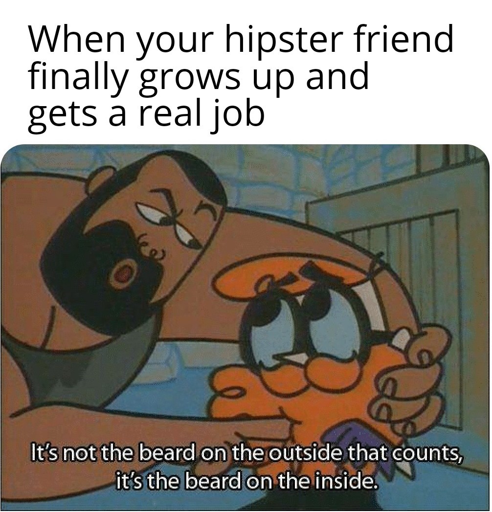 Shave hippie - meme