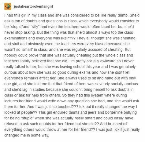 Tl;dr a girl accepts bullying to help her friend - meme
