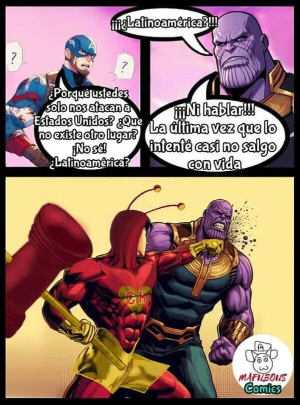 Thanos vs latam - meme
