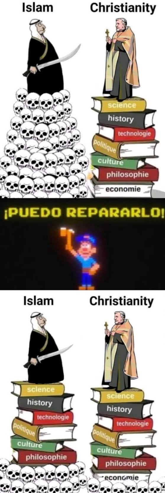 Ambas al final dieron lo mismo al mundo. K una haya matado menos que la otra, es otro tema muy diferente - meme