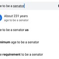 Damn, and I thought the president age minimum was high