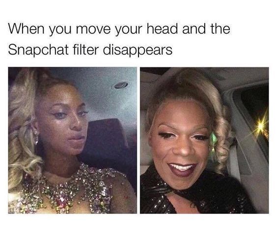 snapchat filter - meme