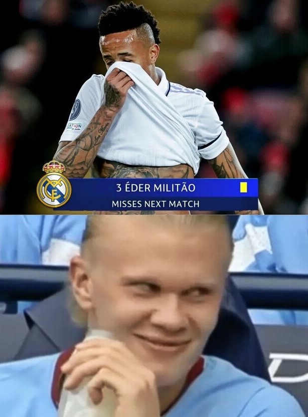 Ganó el Man. City. En mayo es la semifinal del Real Madrid vs Manchester City - meme