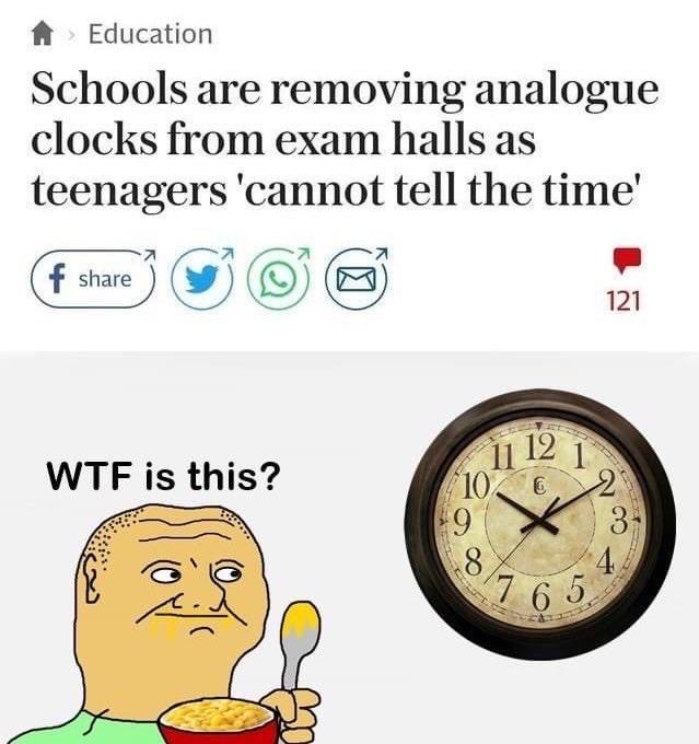 dongs in a clock - meme