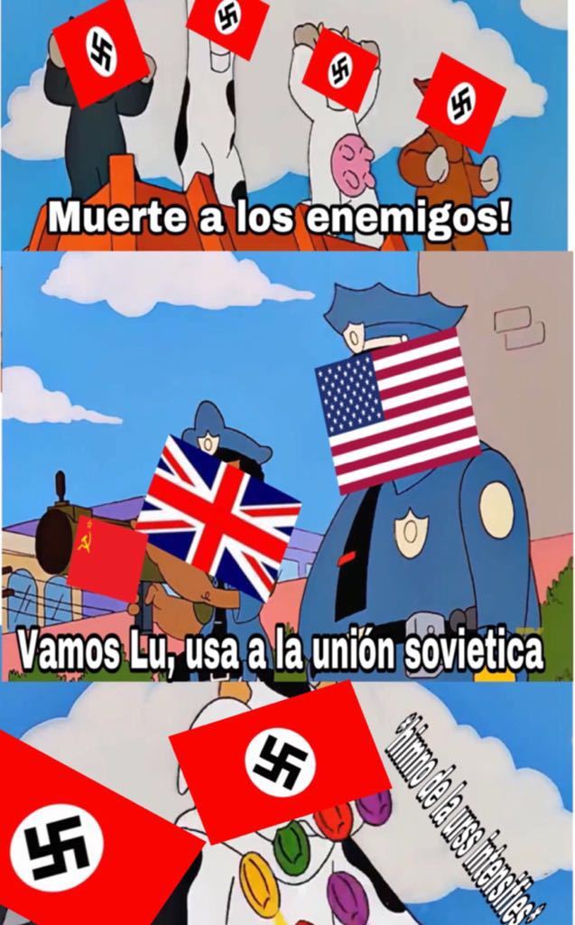 Segunda guerra mundial definido en memes