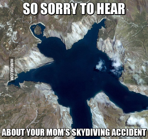 Skydiving incident - meme