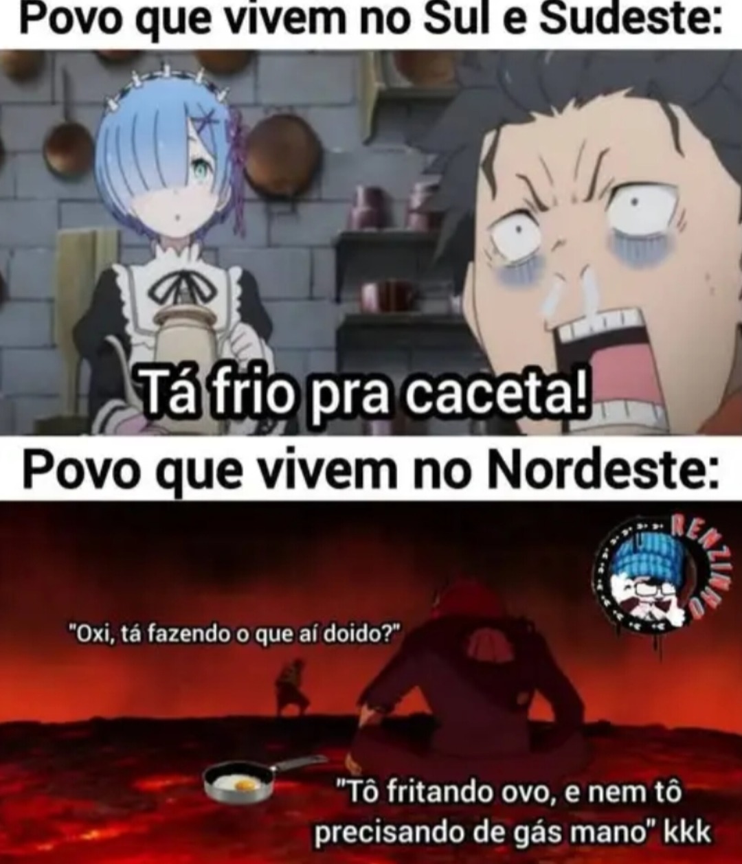 Regiões - meme