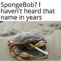 SpongeBob? Haven't heard that name in years