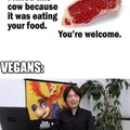 vegans vs cow eaters