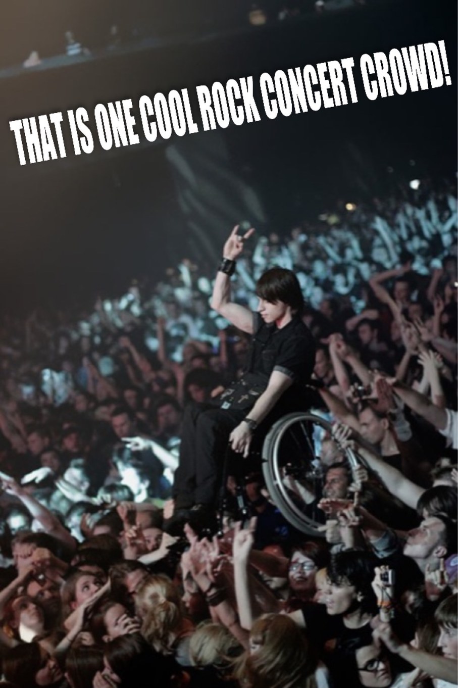 This is the ultimate in cool rock concert crowds! - meme