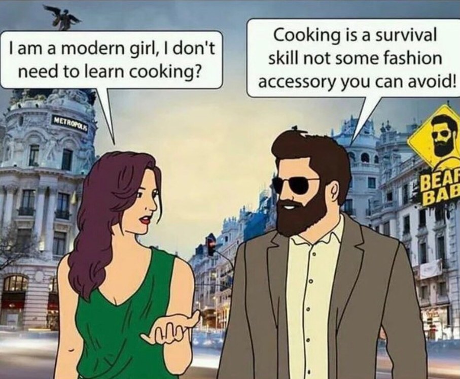 cooking isn’t only about convenience - meme