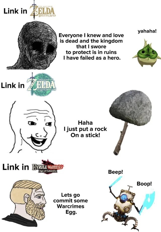 TotK] Chad Link is cursed but thank you to whoever made this meme