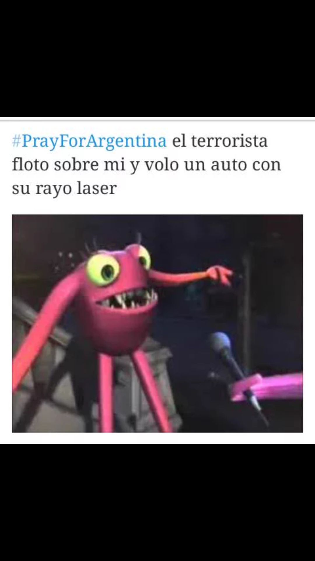 Atentado en argentina y todos tipo - meme