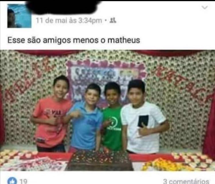 Ninguém gosta do Matheus kkkkkk Meme by Barzon Memedroid