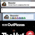 No one out pizzas the Hut
