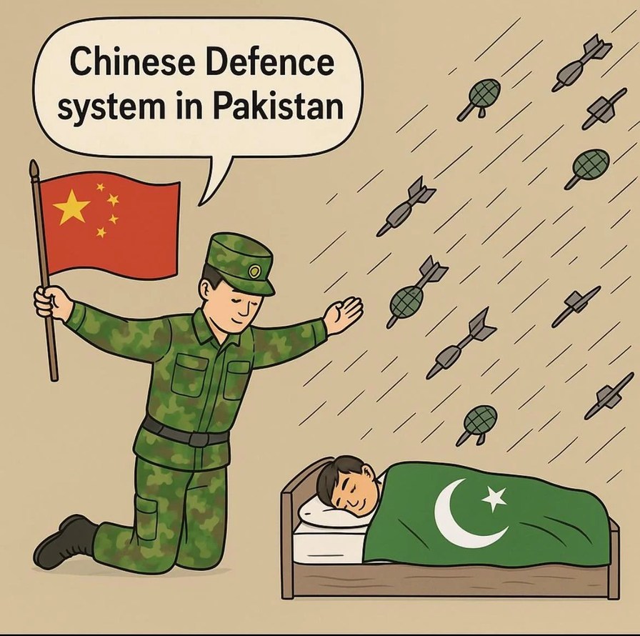 Air defence system HQ9 got fried in Lahore - meme