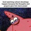 Thoughts and prayers work as well as gun free zones