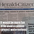 Watermelon cannon