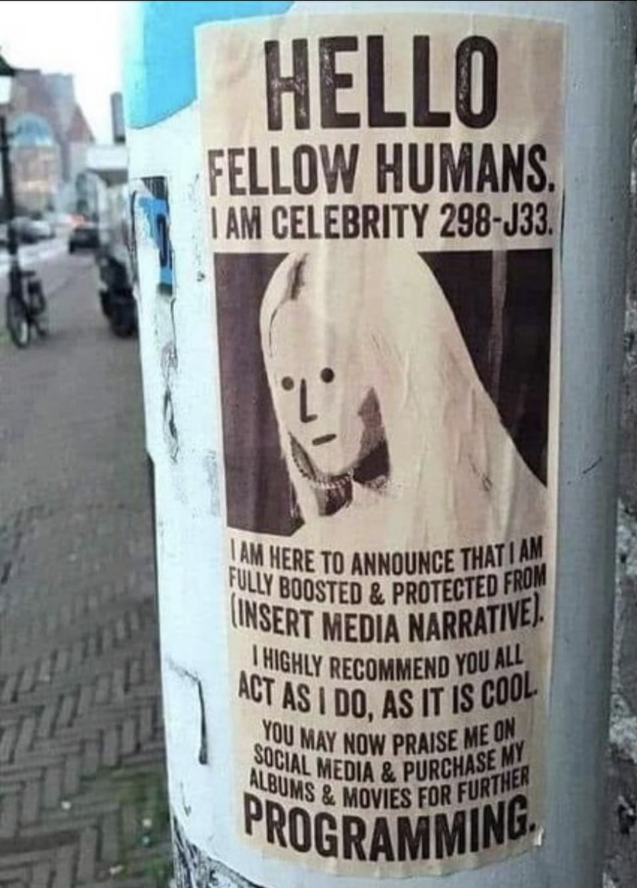Watching NPC clown world follow along the narratives, is just as frightening as it is fascinating - meme