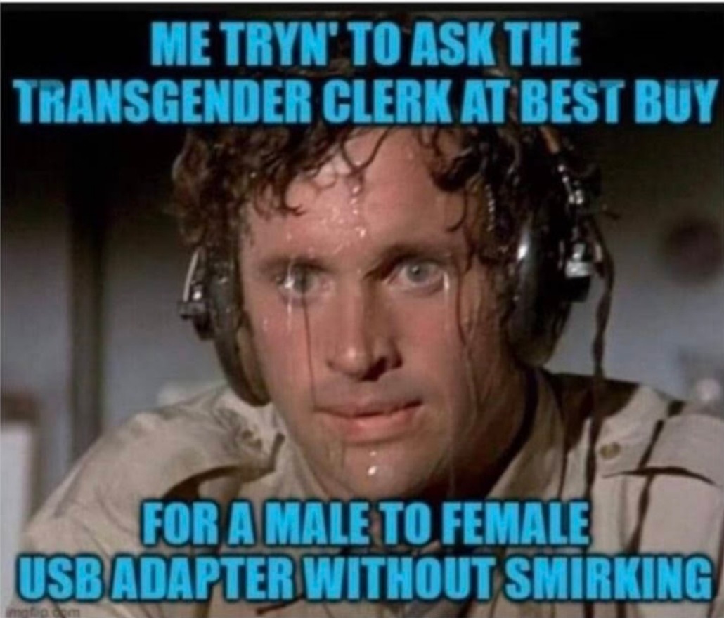Male to Female USB adapter - meme