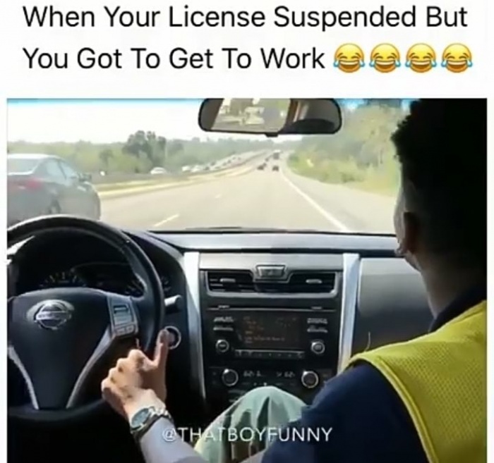 I have this same car and also a suspended license - meme