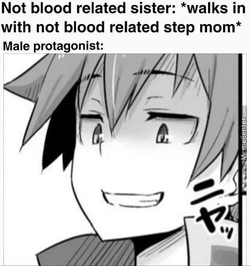 Blood related sister - meme