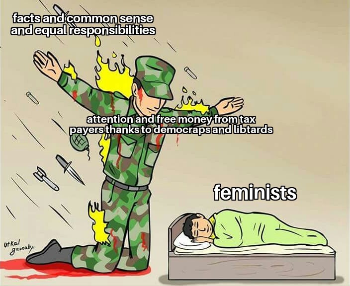No feminism is not smart - meme