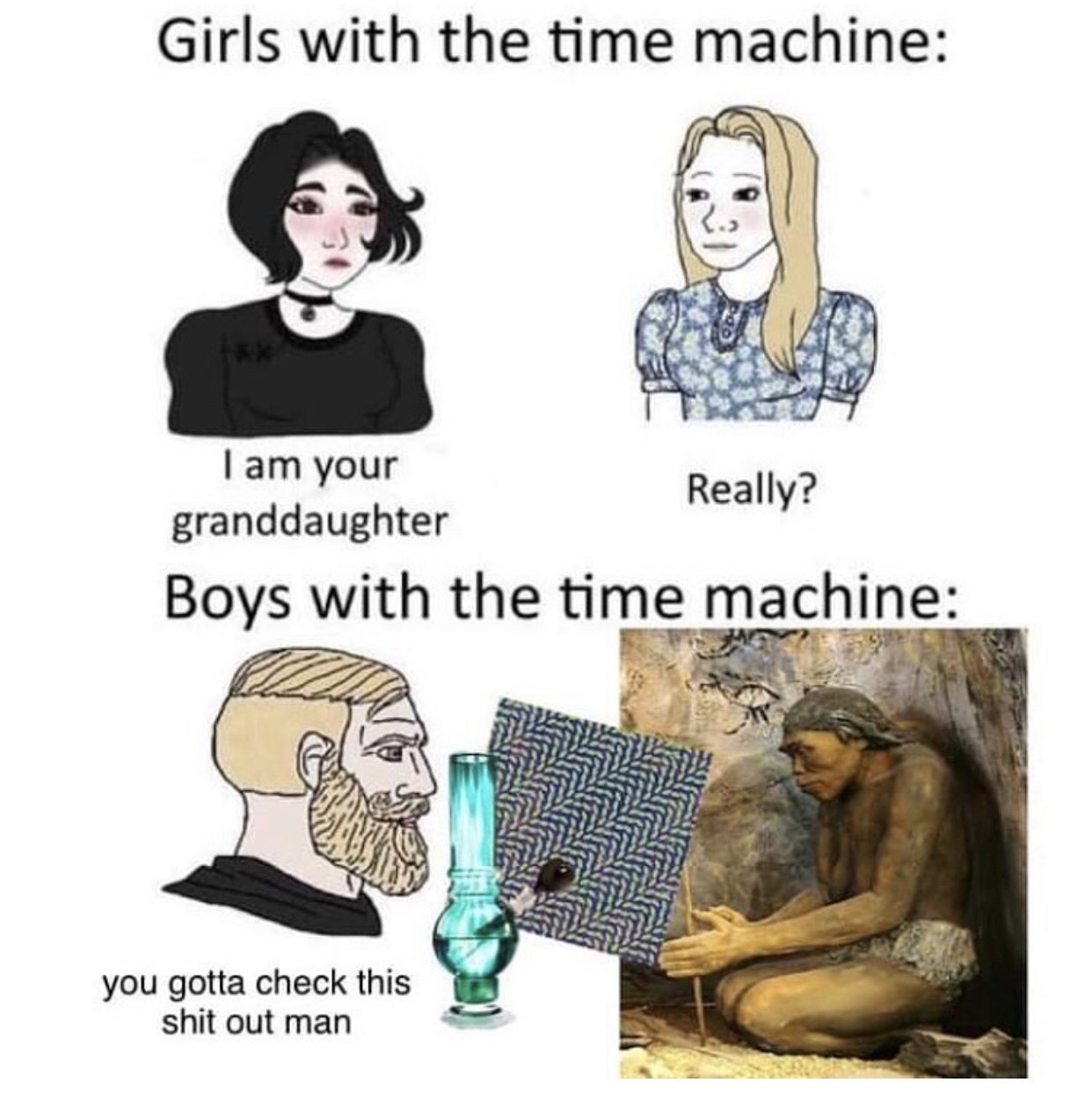 Bruh Time machine - meme