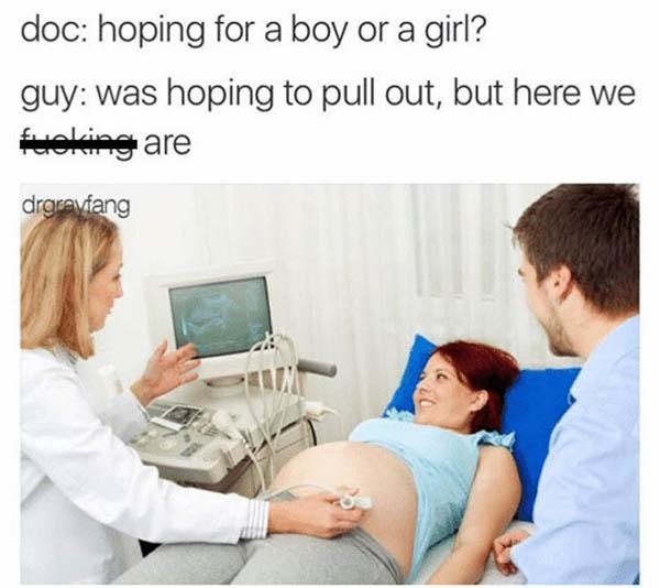 Hoping for a boy or a girl - meme