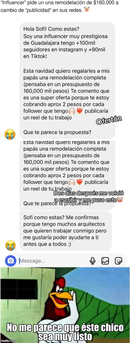 Influencers pendejos - meme