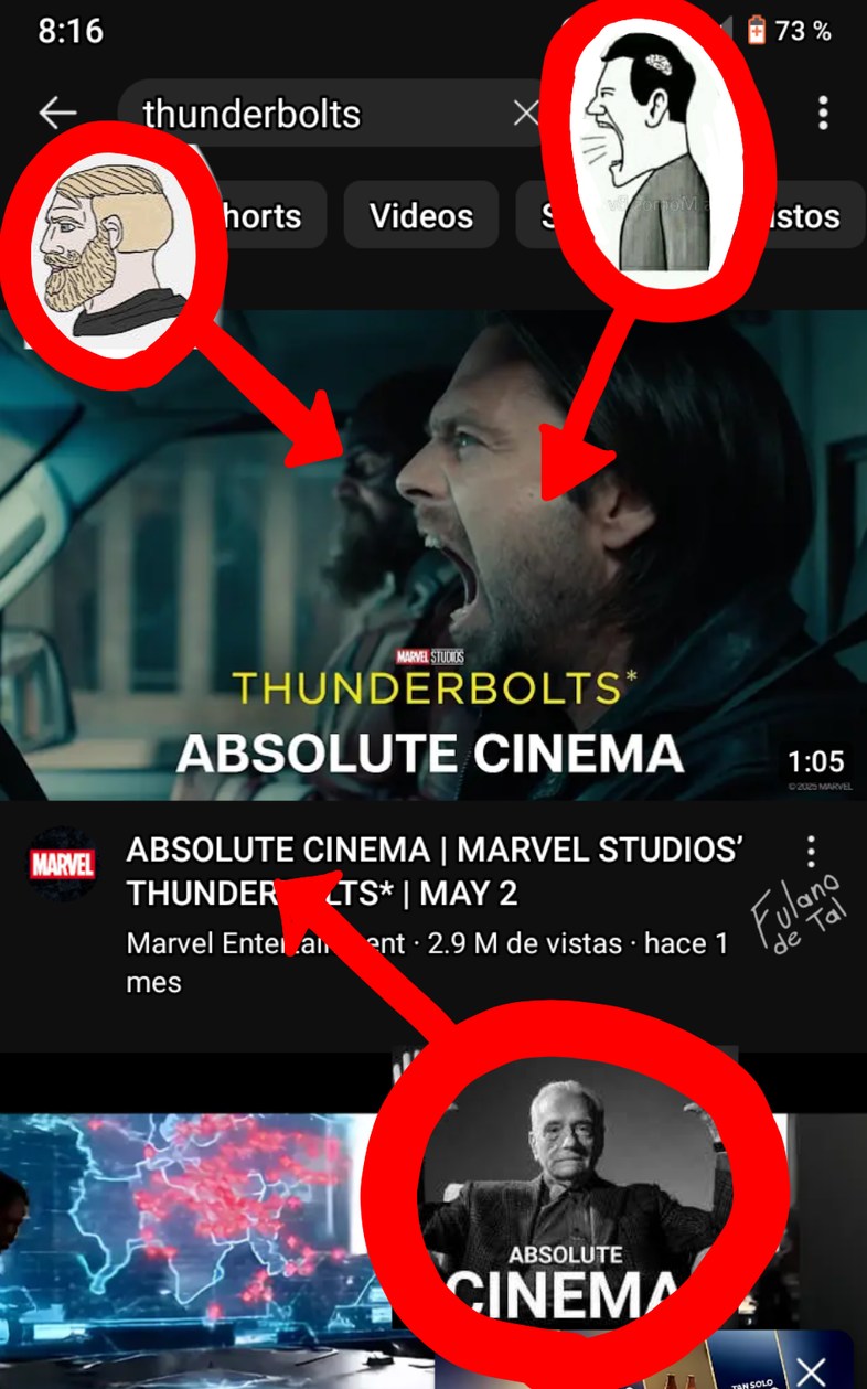 Un meme de Thunderbolts para darle variedad a los memes porque solo hay puro meme de Genios y deseos mal entendidozzz, Un saludo a Xdellol que estará abajo de esto en el TAG de la peli.