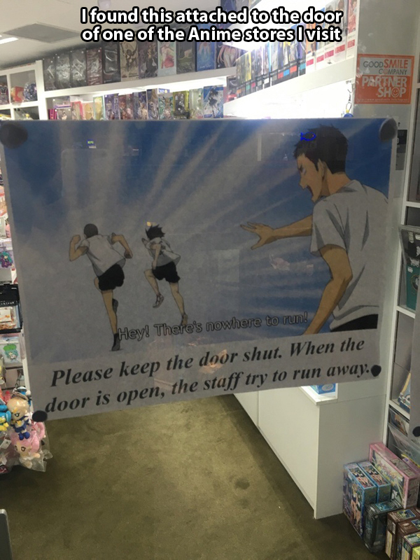 An anime store is where you can buy trash - meme