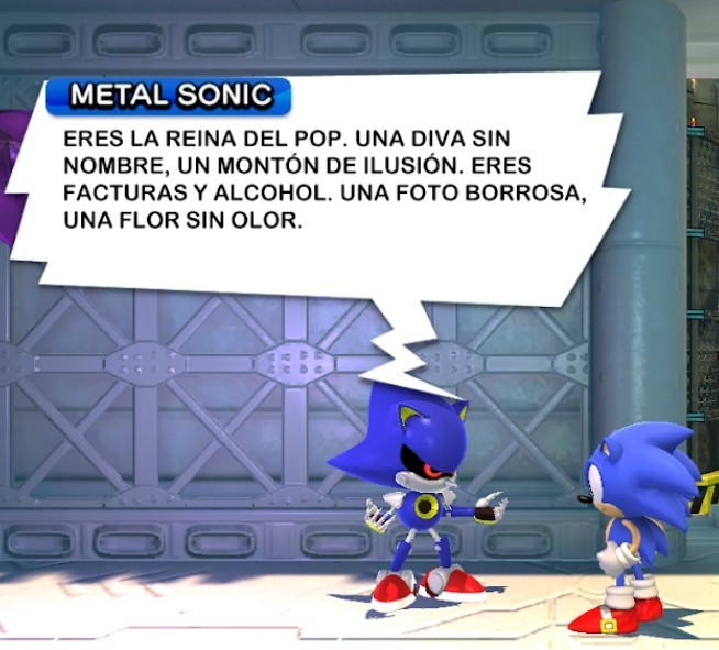 Metal Sonic tiene algo que decir - Meme subido por iTz