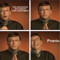 aula de economia com Bill Gates