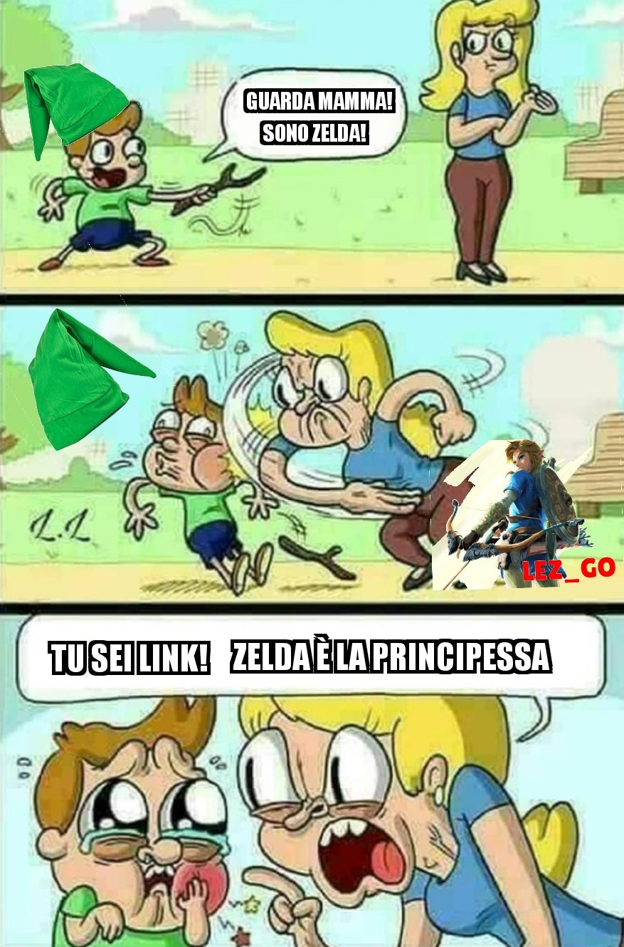 The legend of Link era meglio - meme