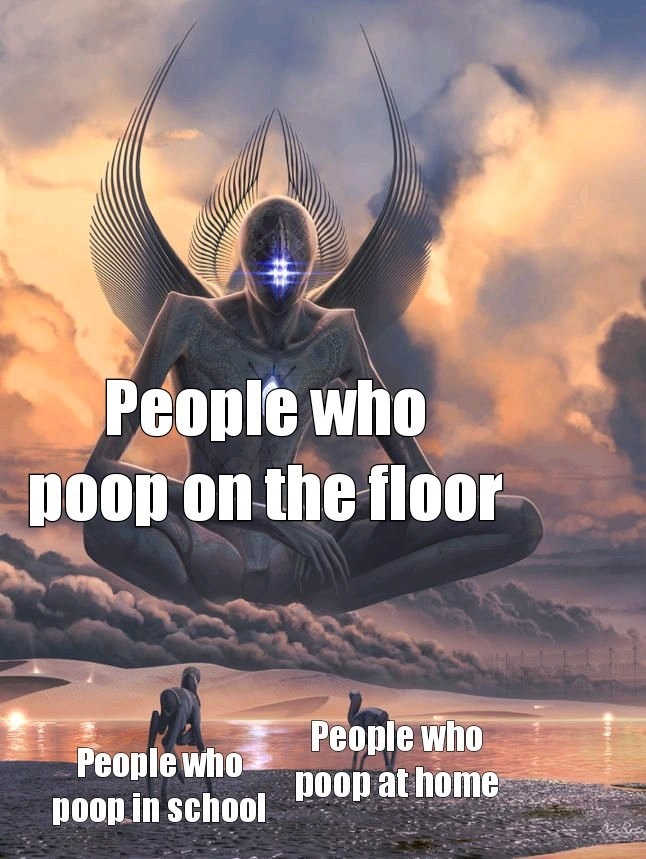 I poop in school sorry - meme